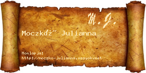 Moczkó Julianna névjegykártya